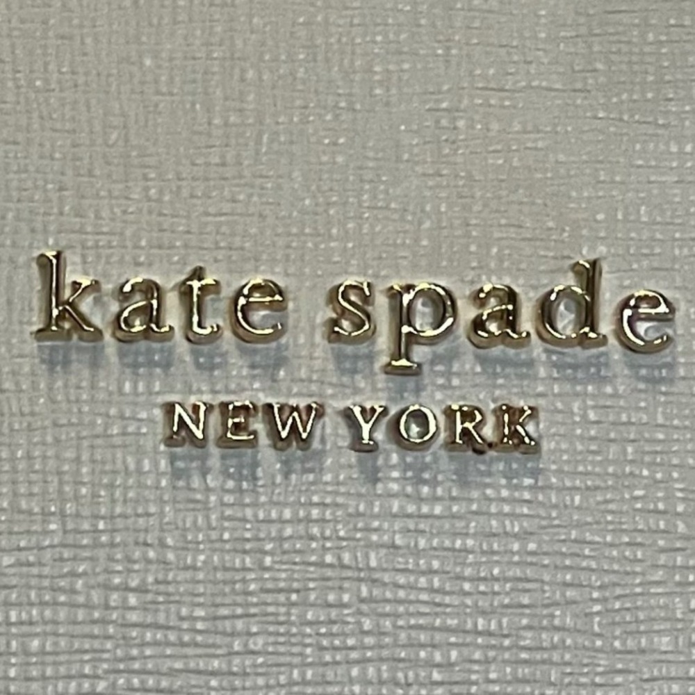Kate Spade Bleecker Tote Bag Womens Large Parchment White Leather Zip Top - Picture 3 of 16